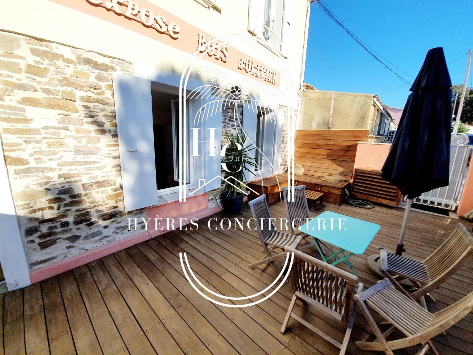 Ferienwohnung Petit Moulin-T3 Giens-Clim-Parking Hyères Exterior foto